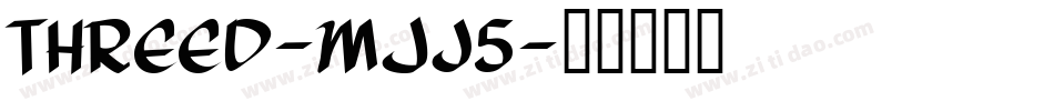 Threed-mJj5字体转换