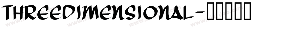 Threedimensional字体转换