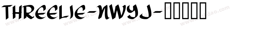 Threelie-nwyJ字体转换