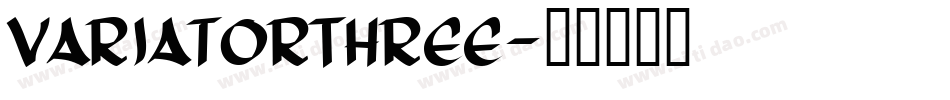 VariatorThree字体转换