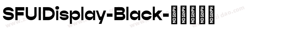 SFUIDisplay-Black字体转换