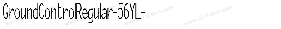 GroundControlRegular-56YL字体转换