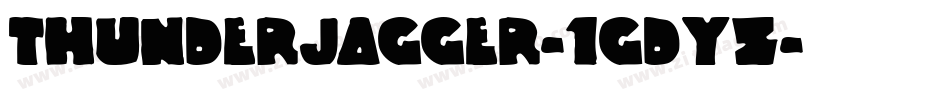 ThunderJagger-1GDyZ字体转换