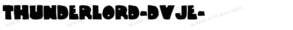 ThunderLord-dVjE字体转换
