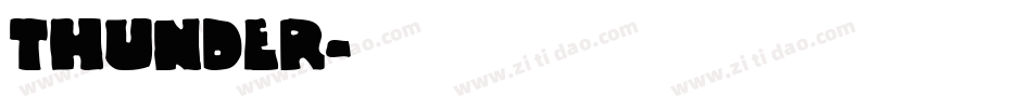 thunder字体转换