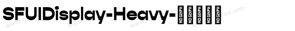 SFUIDisplay-Heavy字体转换