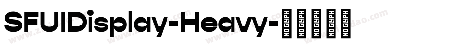 SFUIDisplay-Heavy字体转换