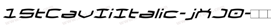 1StCavIiItalic-jXJ0字体转换