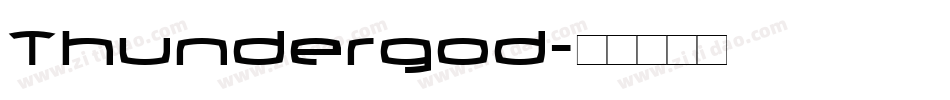 Thundergod字体转换