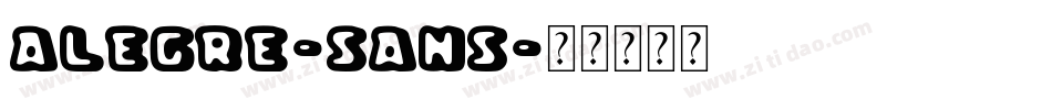 Alegre-Sans字体转换