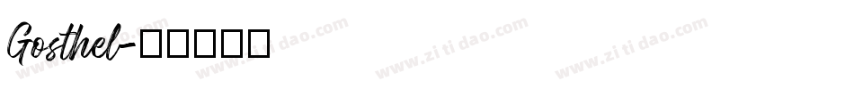 Gosthel字体转换
