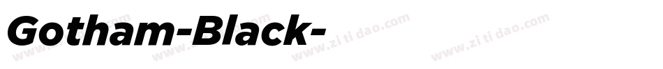 Gotham-Black字体转换