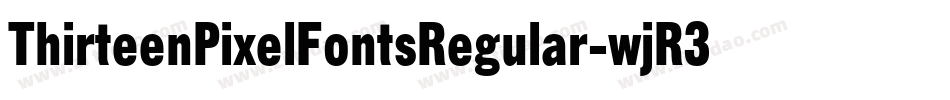 ThirteenPixelFontsRegular-wjR3字体转换