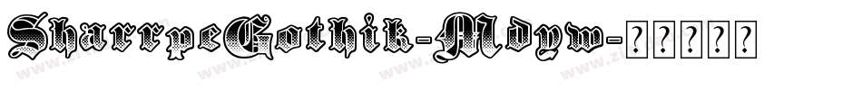 SharrpeGothik-Mdyw字体转换