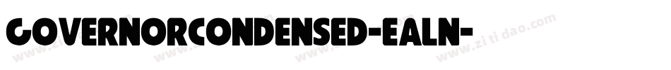 GovernorCondensed-eAln字体转换