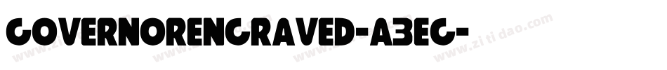 GovernorEngraved-a3eg字体转换