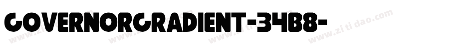 GovernorGradient-34B8字体转换