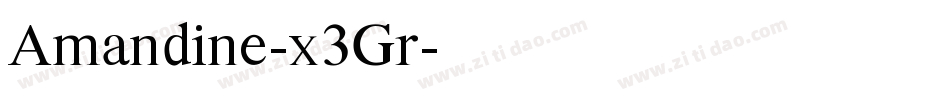 Amandine-x3Gr字体转换
