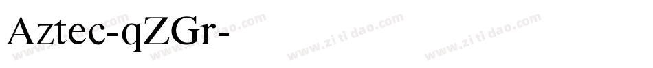 Aztec-qZGr字体转换