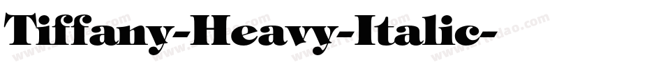 Tiffany-Heavy-Italic字体转换