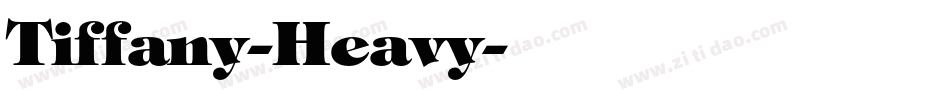Tiffany-Heavy字体转换