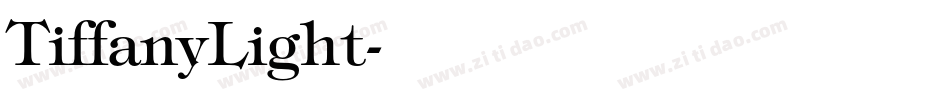 TiffanyLight字体转换