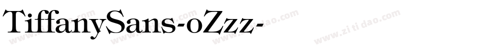 TiffanySans-oZzz字体转换