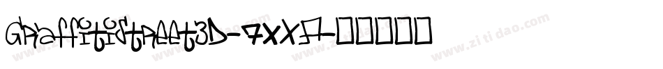 GraffitiStreet3D-7xXA字体转换