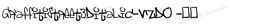 GraffitiStreet3DItalic-vzdO字体转换