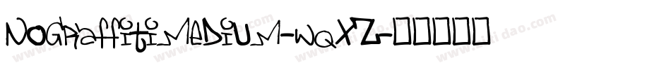NoGraffitiMedium-wqXZ字体转换