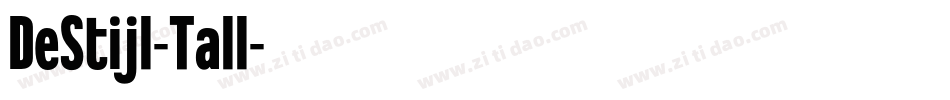 DeStijl-Tall字体转换