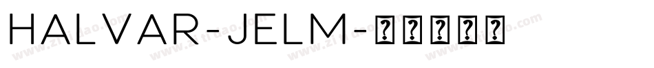 Halvar-jElM字体转换