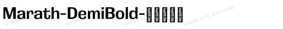 Marath-DemiBold字体转换