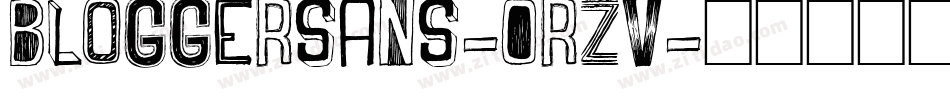 Bloggersans-0rzv字体转换