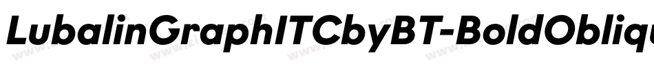 LubalinGraphITCbyBT-BoldOblique字体转换