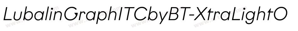 LubalinGraphITCbyBT-XtraLightOb字体转换