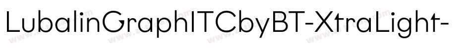 LubalinGraphITCbyBT-XtraLight字体转换