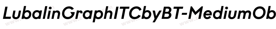 LubalinGraphITCbyBT-MediumObl字体转换
