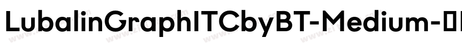 LubalinGraphITCbyBT-Medium字体转换