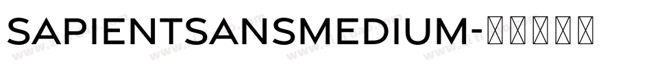 SapientSansMedium字体转换