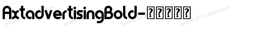 AxtadvertisingBold字体转换