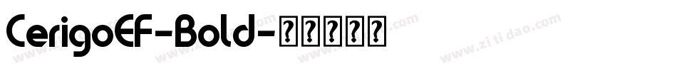 CerigoEF-Bold字体转换