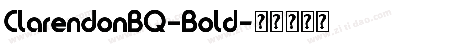 ClarendonBQ-Bold字体转换