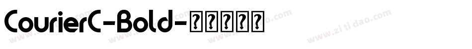 CourierC-Bold字体转换
