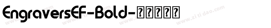 EngraversEF-Bold字体转换