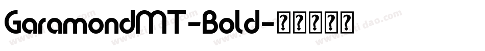 GaramondMT-Bold字体转换