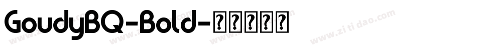 GoudyBQ-Bold字体转换