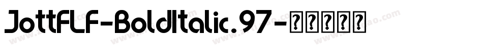 JottFLF-BoldItalic.97字体转换