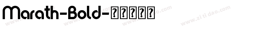 Marath-Bold字体转换