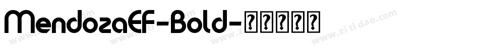 MendozaEF-Bold字体转换